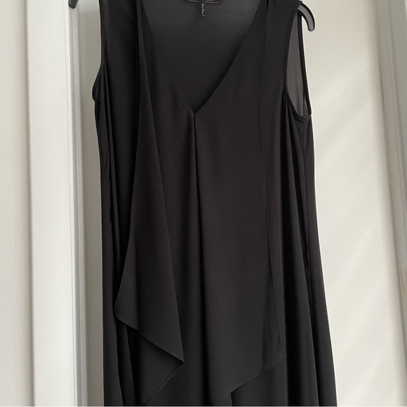 BCBGMAXAZRIA Tara Cascade Ruffle Dress in Black - Picture 10 of 10